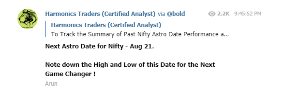 image 275 - Nifty - Astro Dates -2019